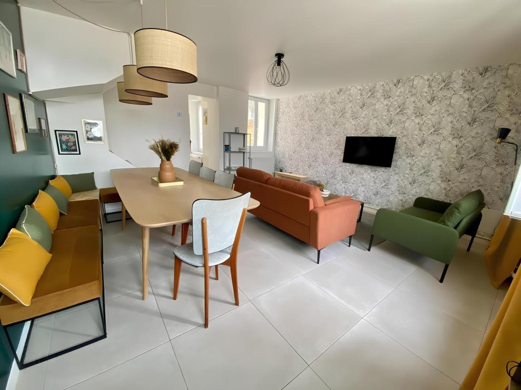 Maison Familiale Avec Exterieur Menage Et Linges Inclus รูออง ภายนอก รูปภาพ